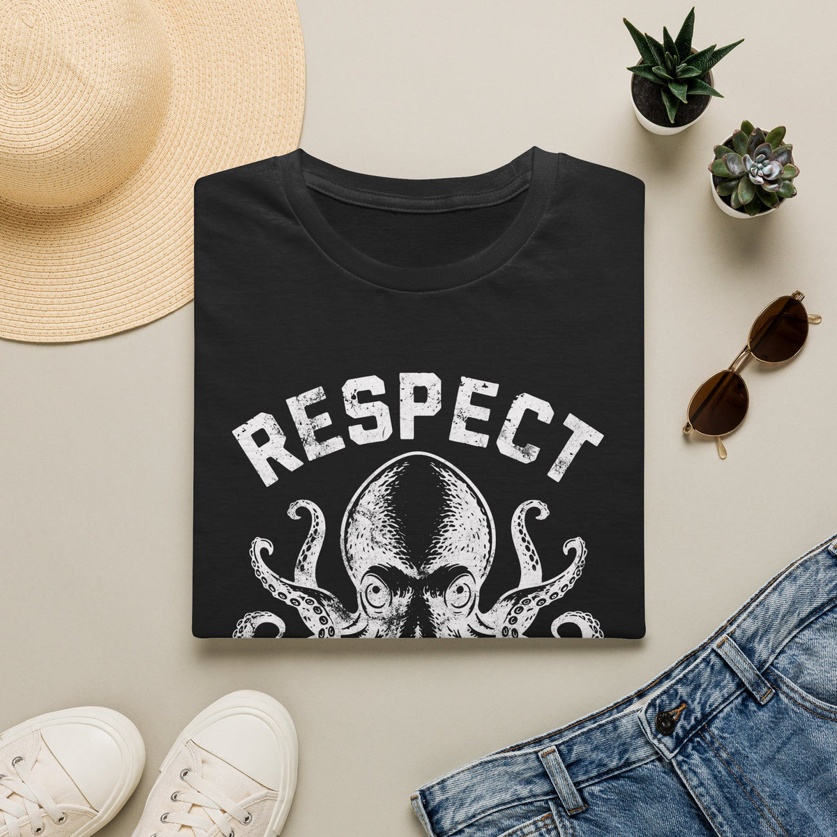 Respect The Locals Octopus T-Shirt