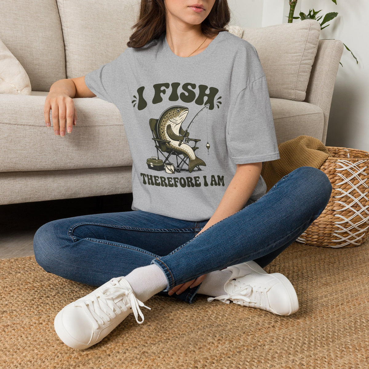 I Fish Therefore I Am T-Shirt