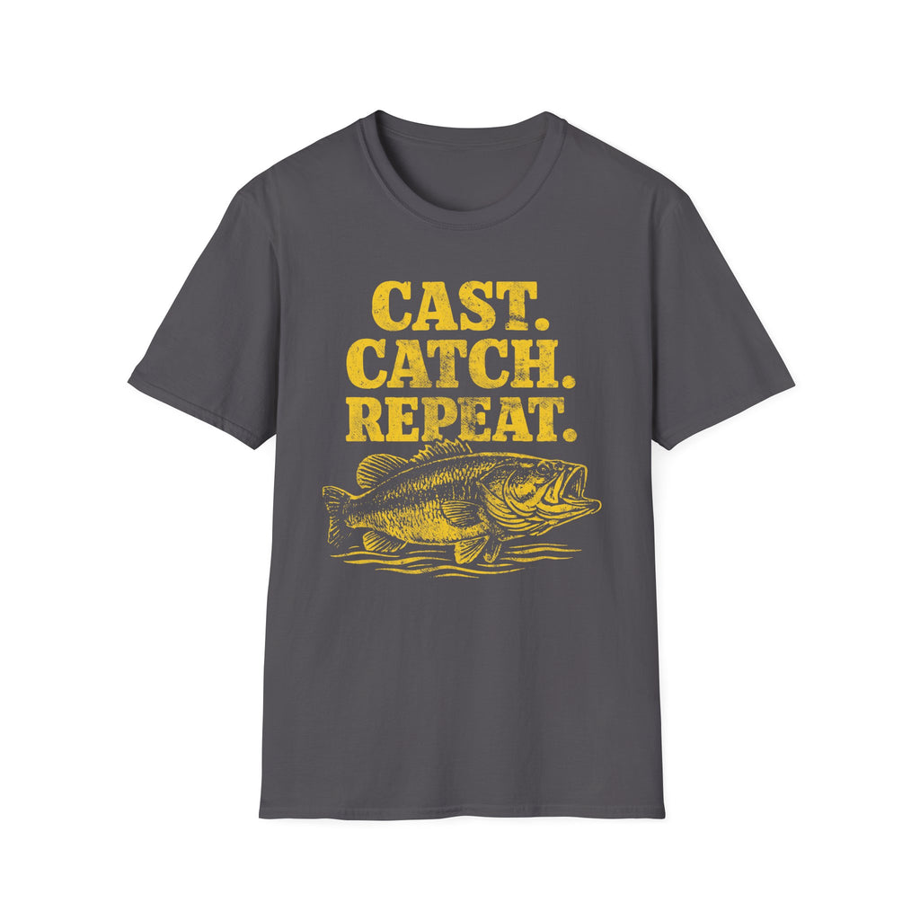 Cast. Catch. Repeat. Fishing T-Shirt