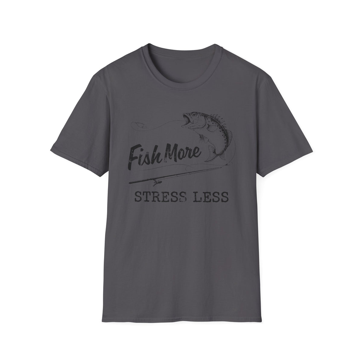 Fish More Stress Less T-Shirt