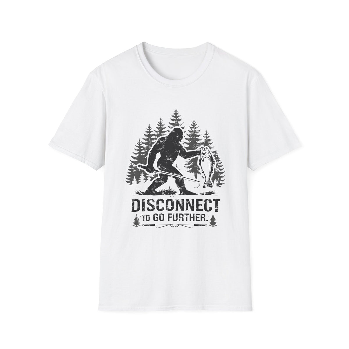 Bigfoot Fishing T-Shirt T-Shirt