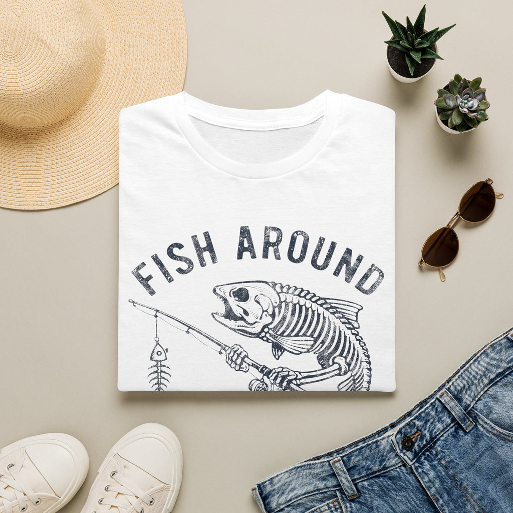 Skeleton Trout Fishing T-Shirt