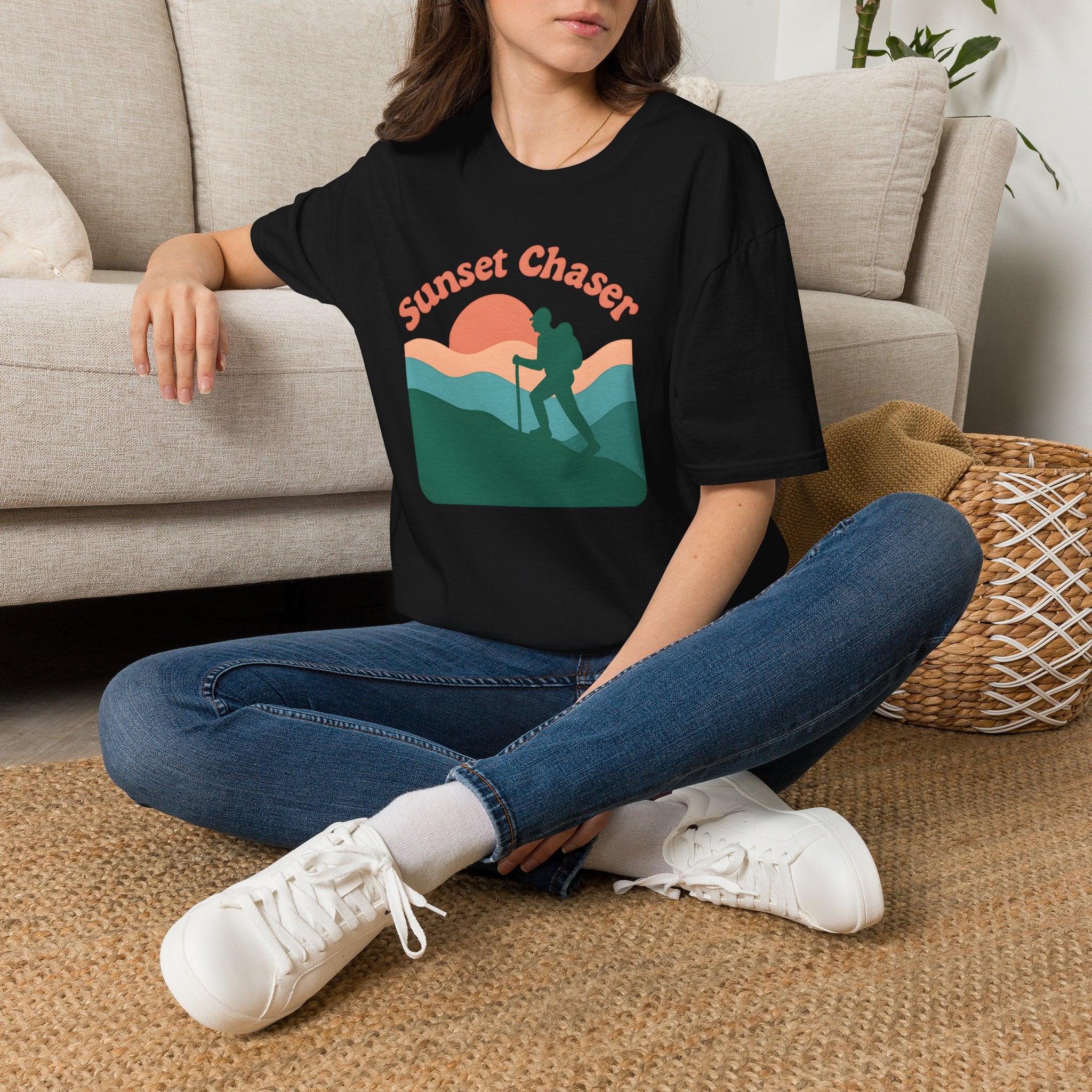 Hiker on Sunset Trail T-Shirt
