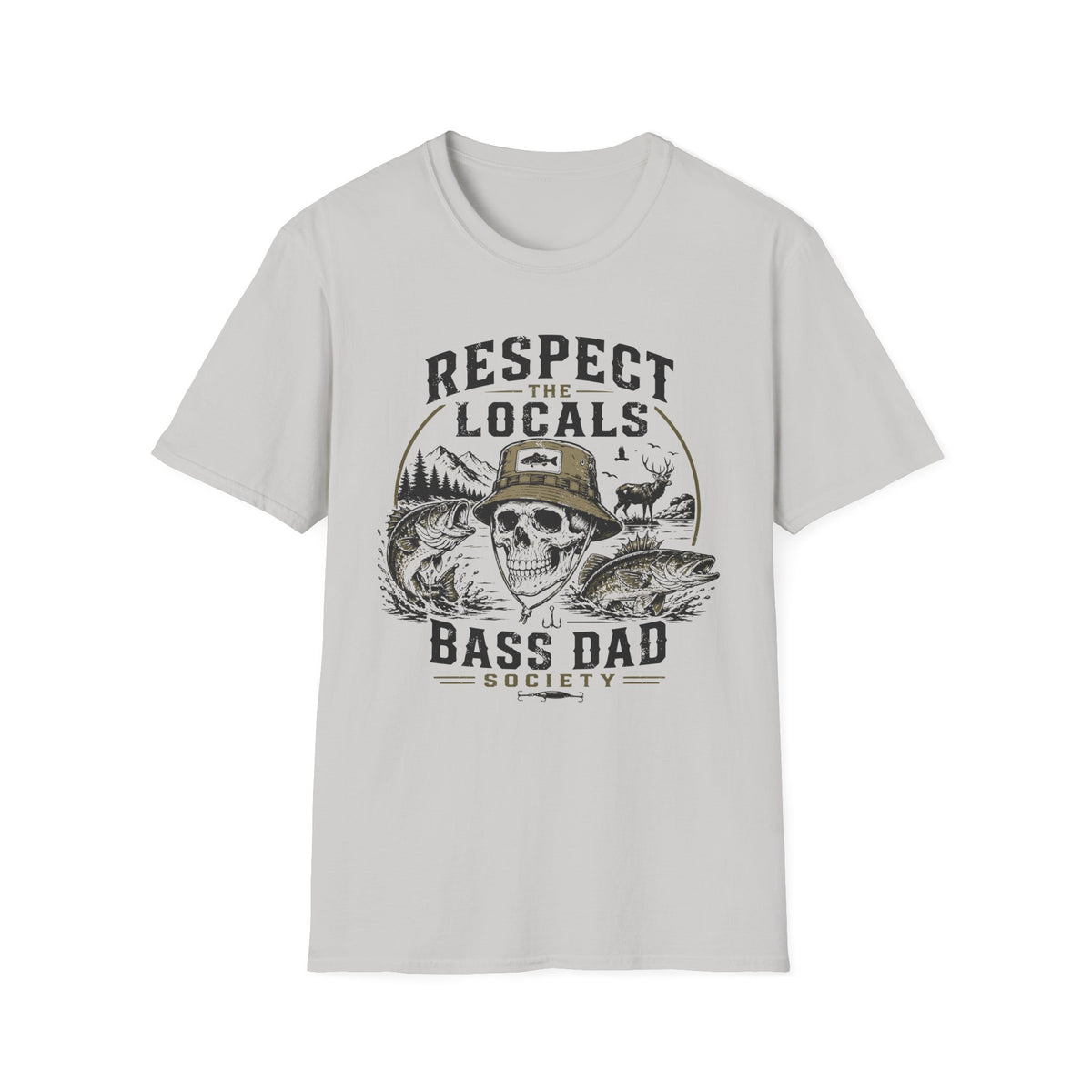 Respect the Locals Bass Dad T-Shirt