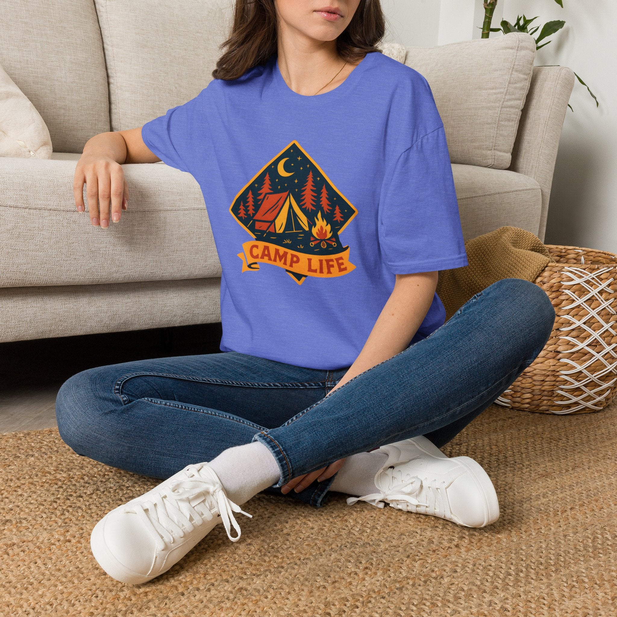 Camping Night Campfire T-Shirt
