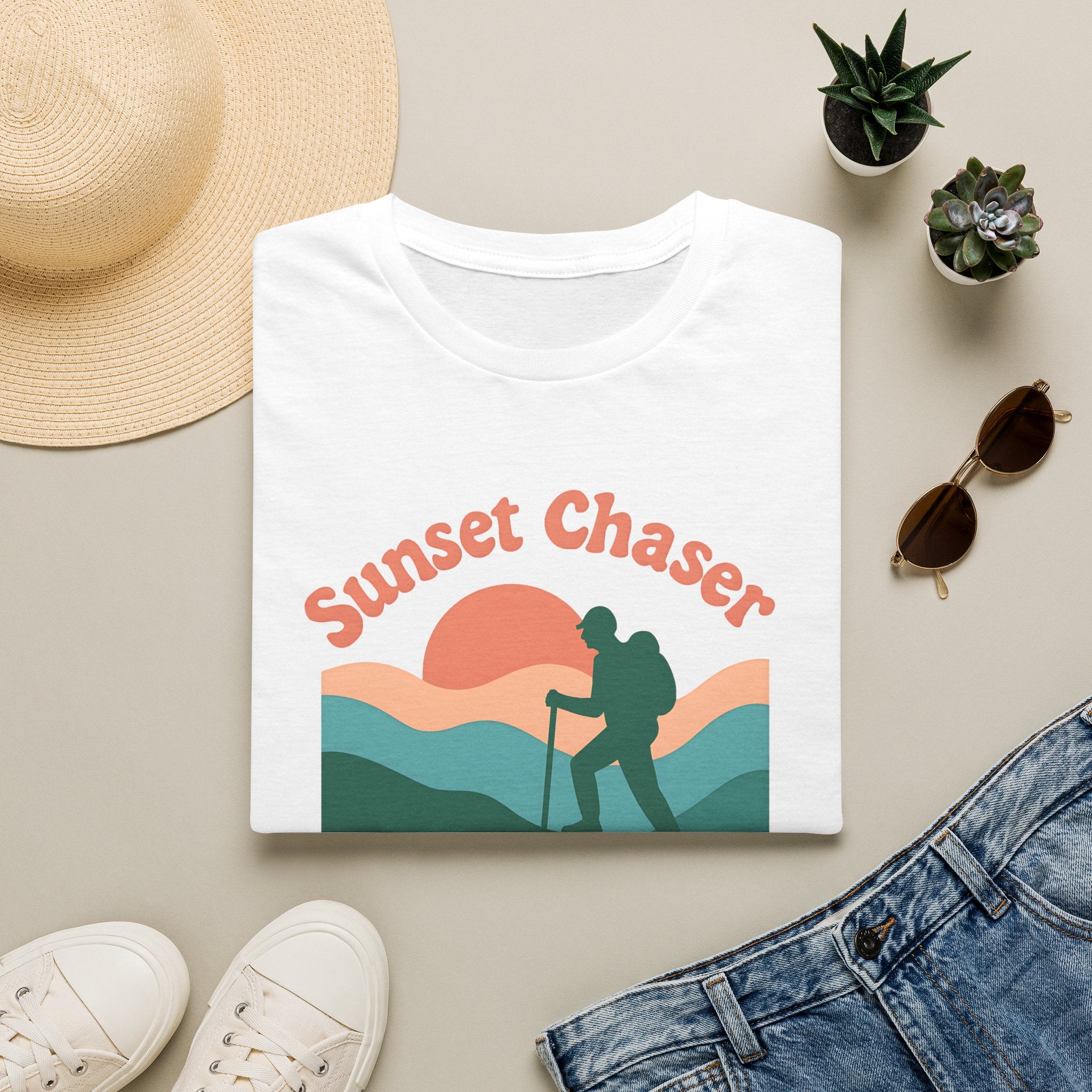 Hiker on Sunset Trail T-Shirt