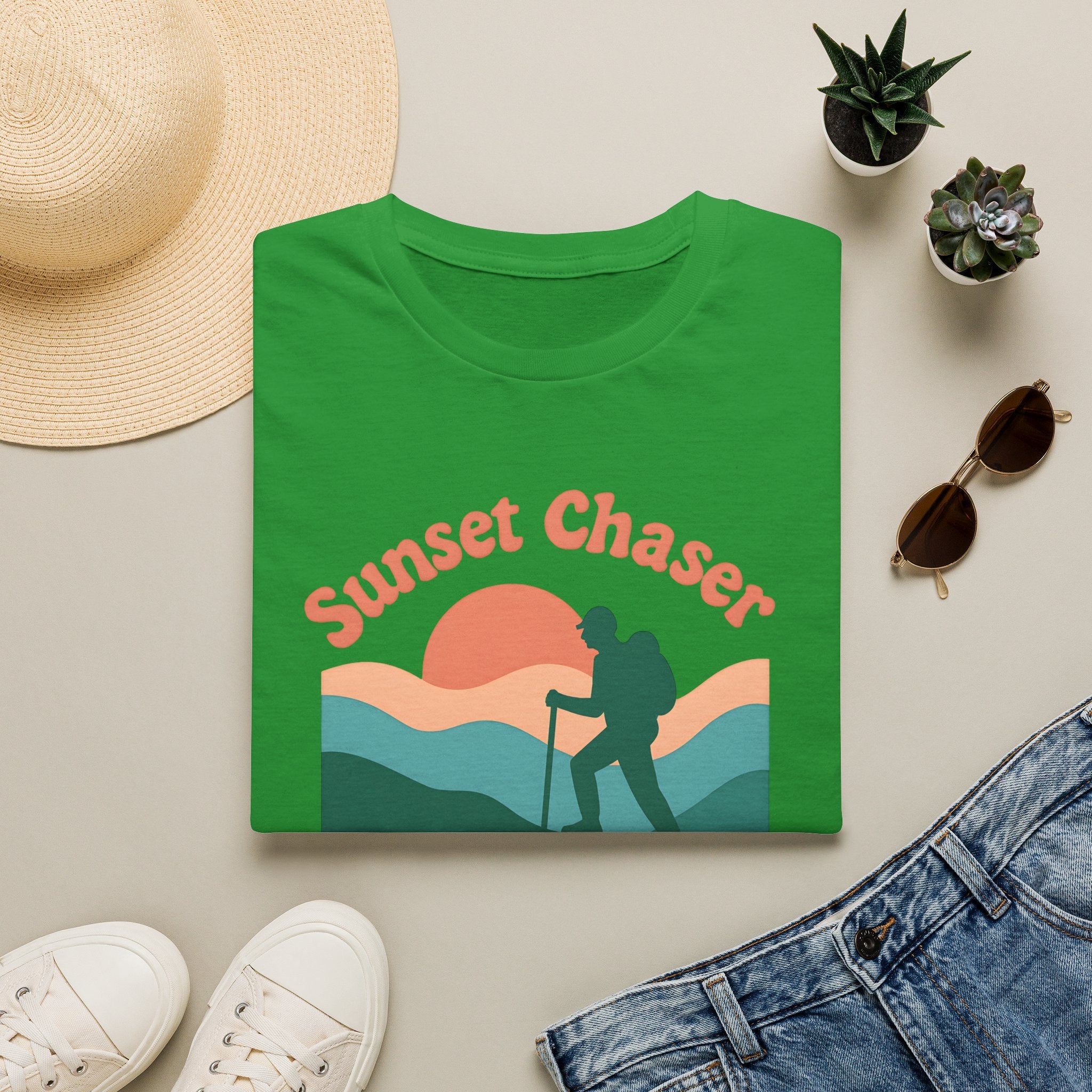 Hiker on Sunset Trail T-Shirt