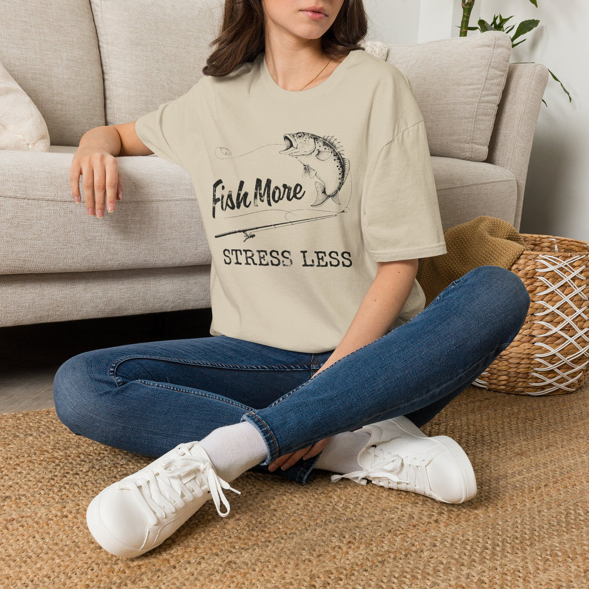 Fish More Stress Less T-Shirt