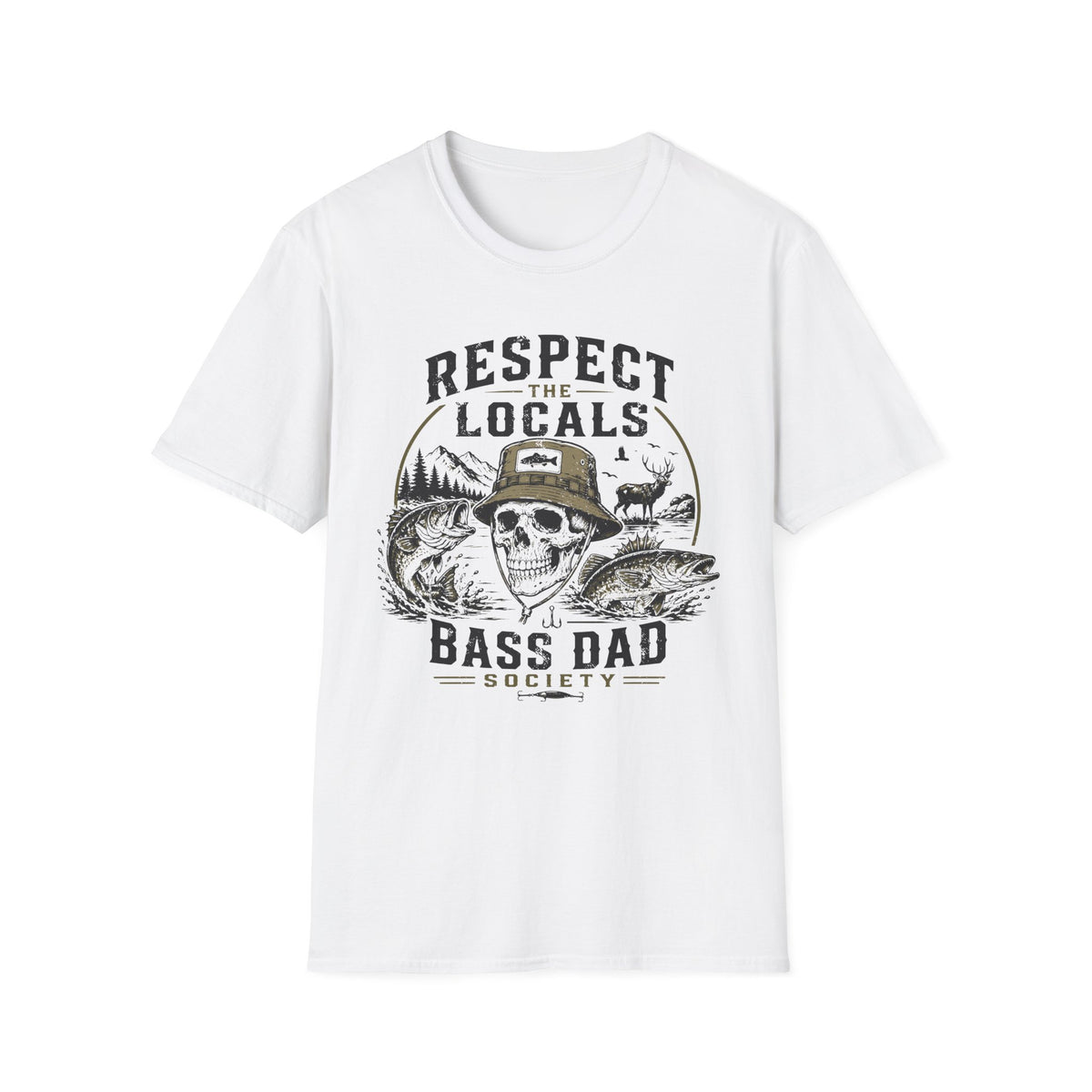 Respect the Locals Bass Dad T-Shirt