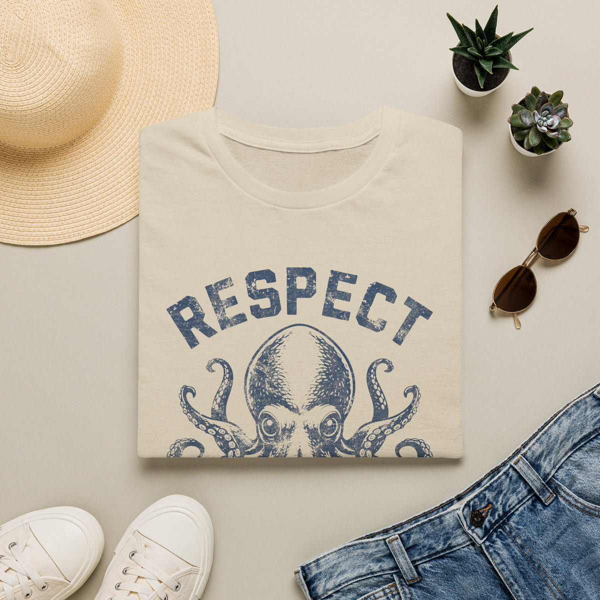 Respect The Locals Octopus T-Shirt