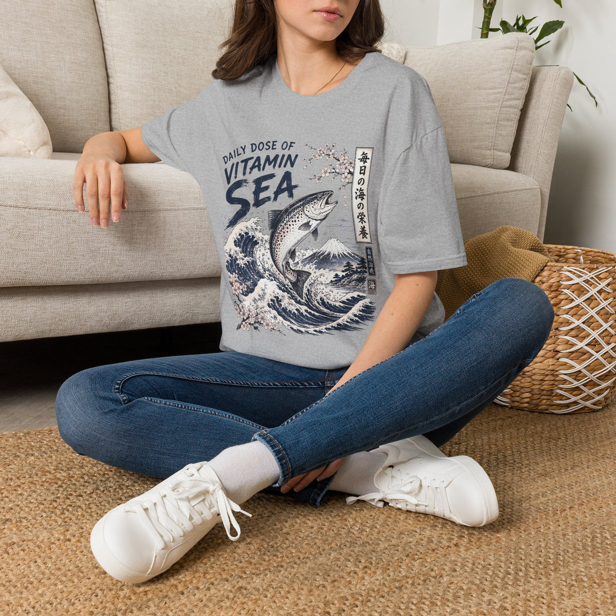Vitamin Sea Japanese Wave Fish T-Shirt