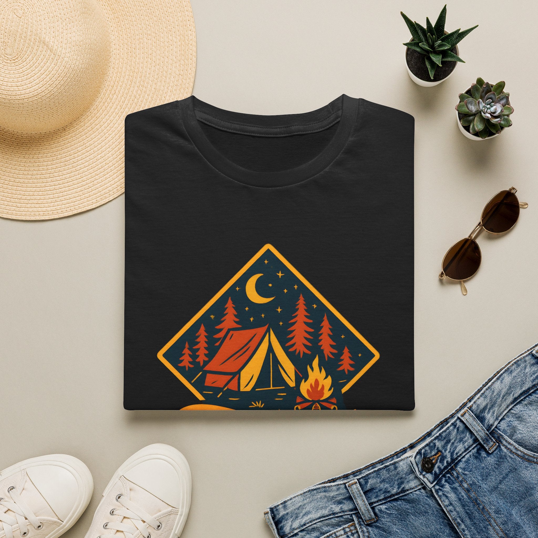 Camping Night Campfire T-Shirt