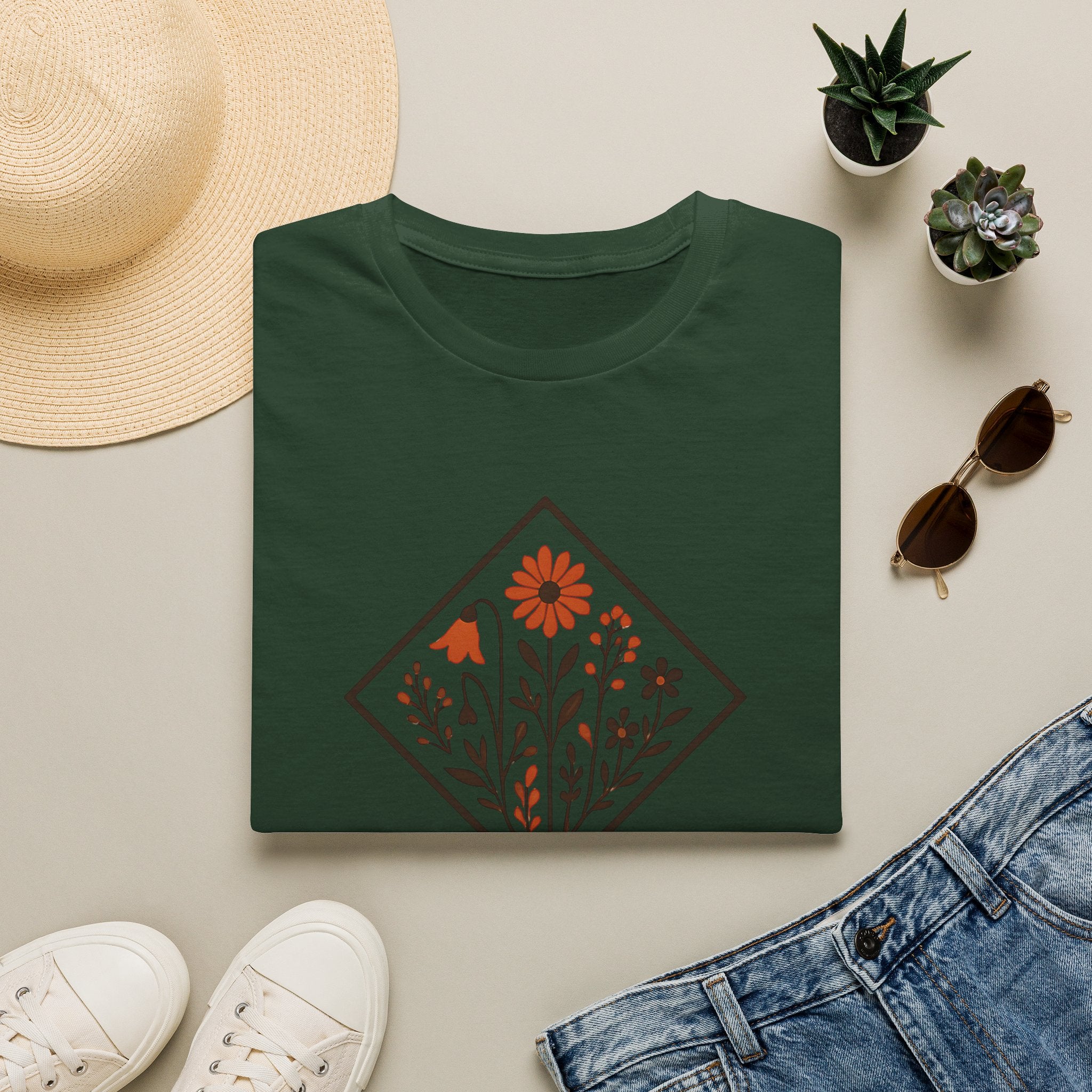 Floral Nature Artwork T-Shirt