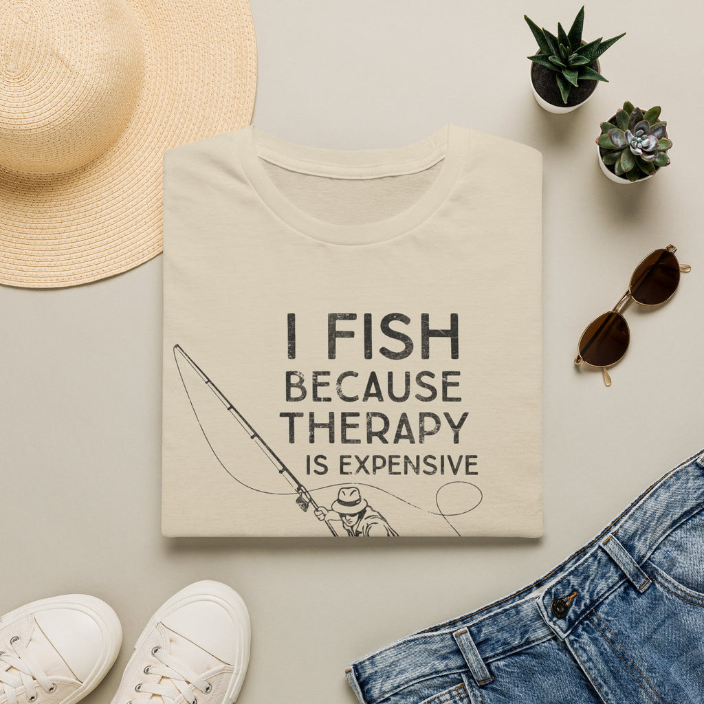 I Fish Because Therapy Is Expensive T-Shirt