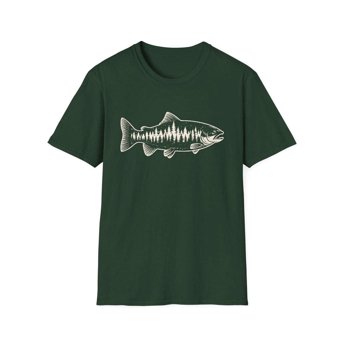 Trout Forest Silhouette T-Shirt