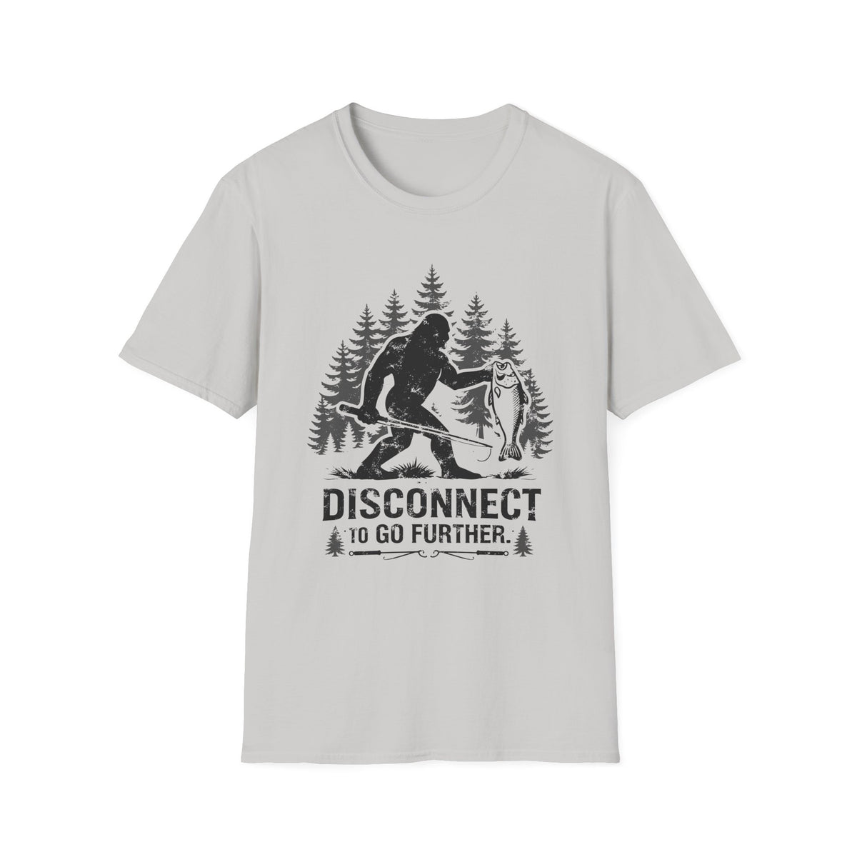 Bigfoot Fishing T-Shirt T-Shirt