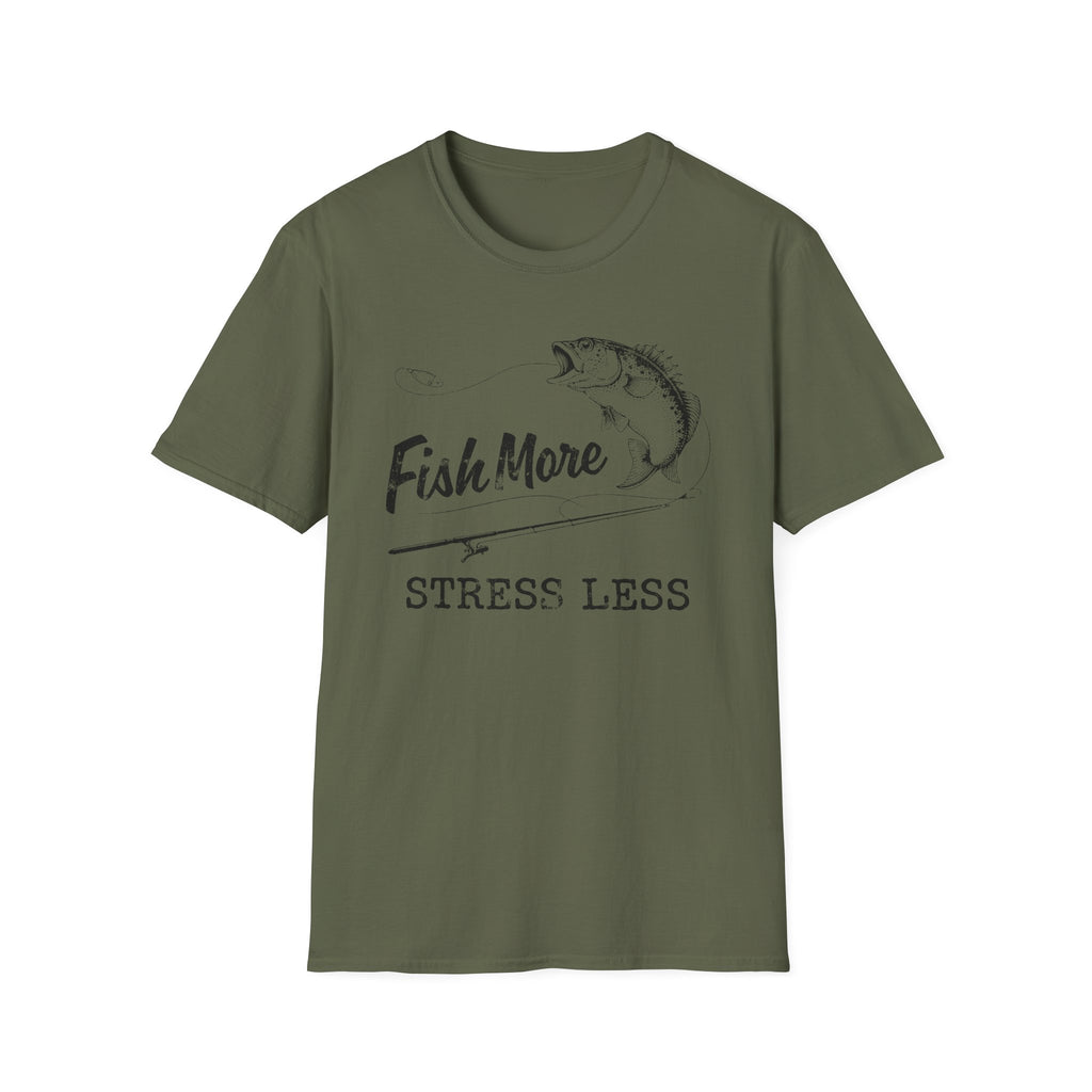 Fish More Stress Less T-Shirt