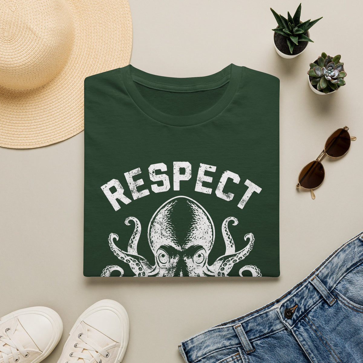 Respect The Locals Octopus T-Shirt