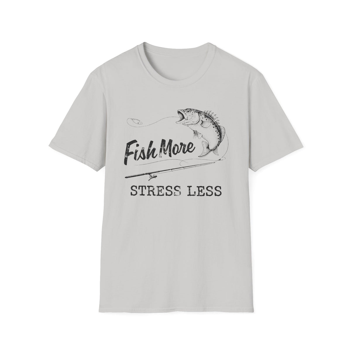 Fish More Stress Less T-Shirt