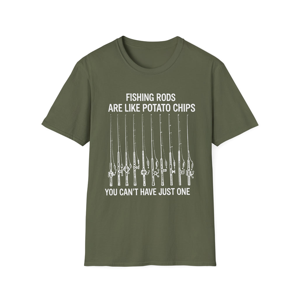 Fishing Rods Are Like Potato Chips T-Shirt
