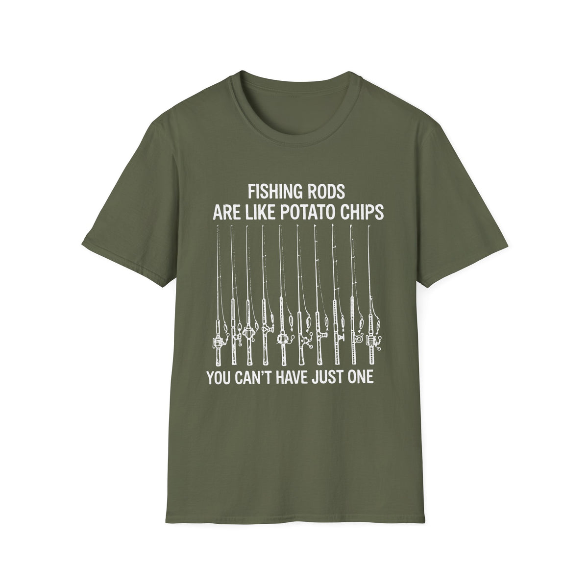 Fishing Rods Are Like Potato Chips T-Shirt