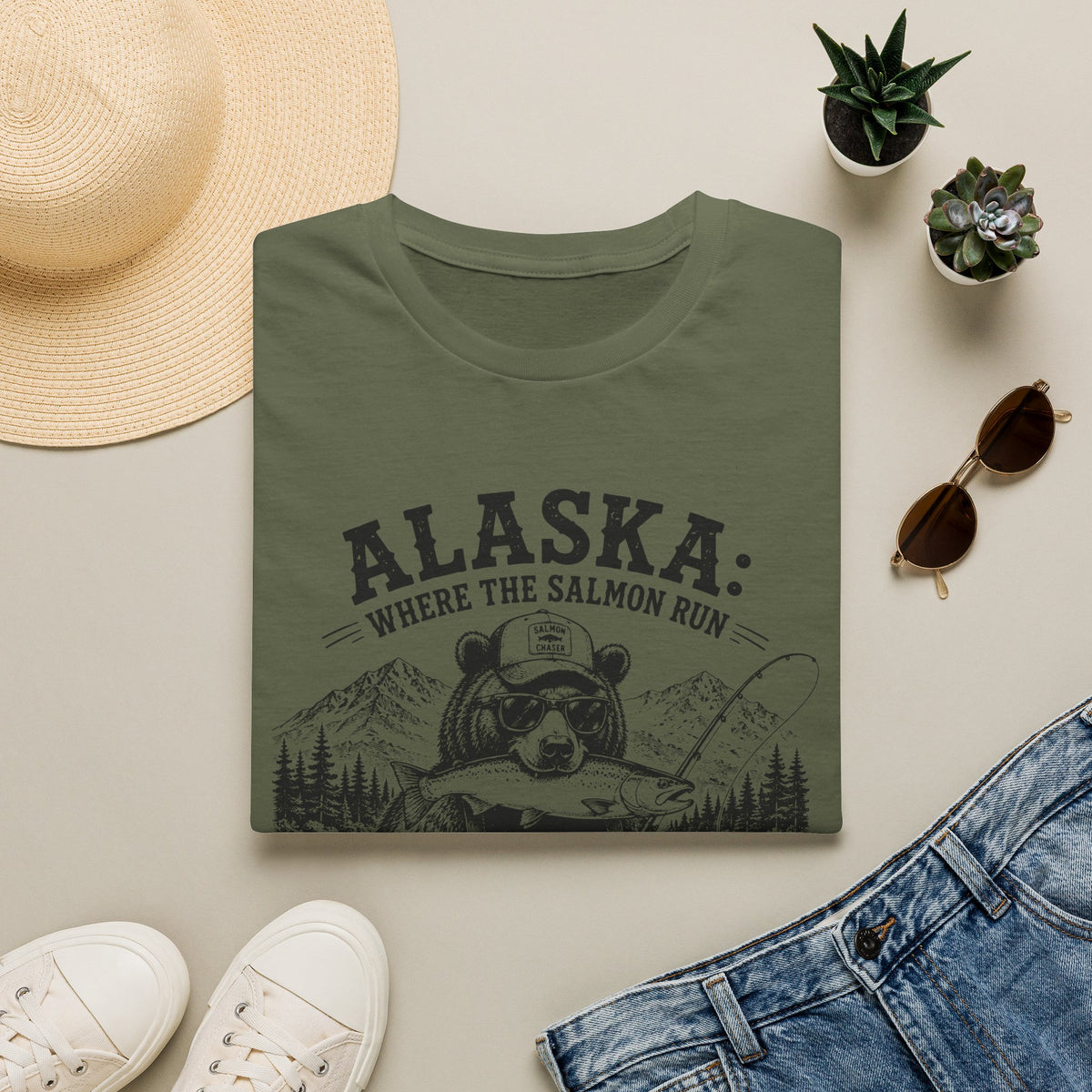 Alaska: Where the Salmon Run T-Shirt