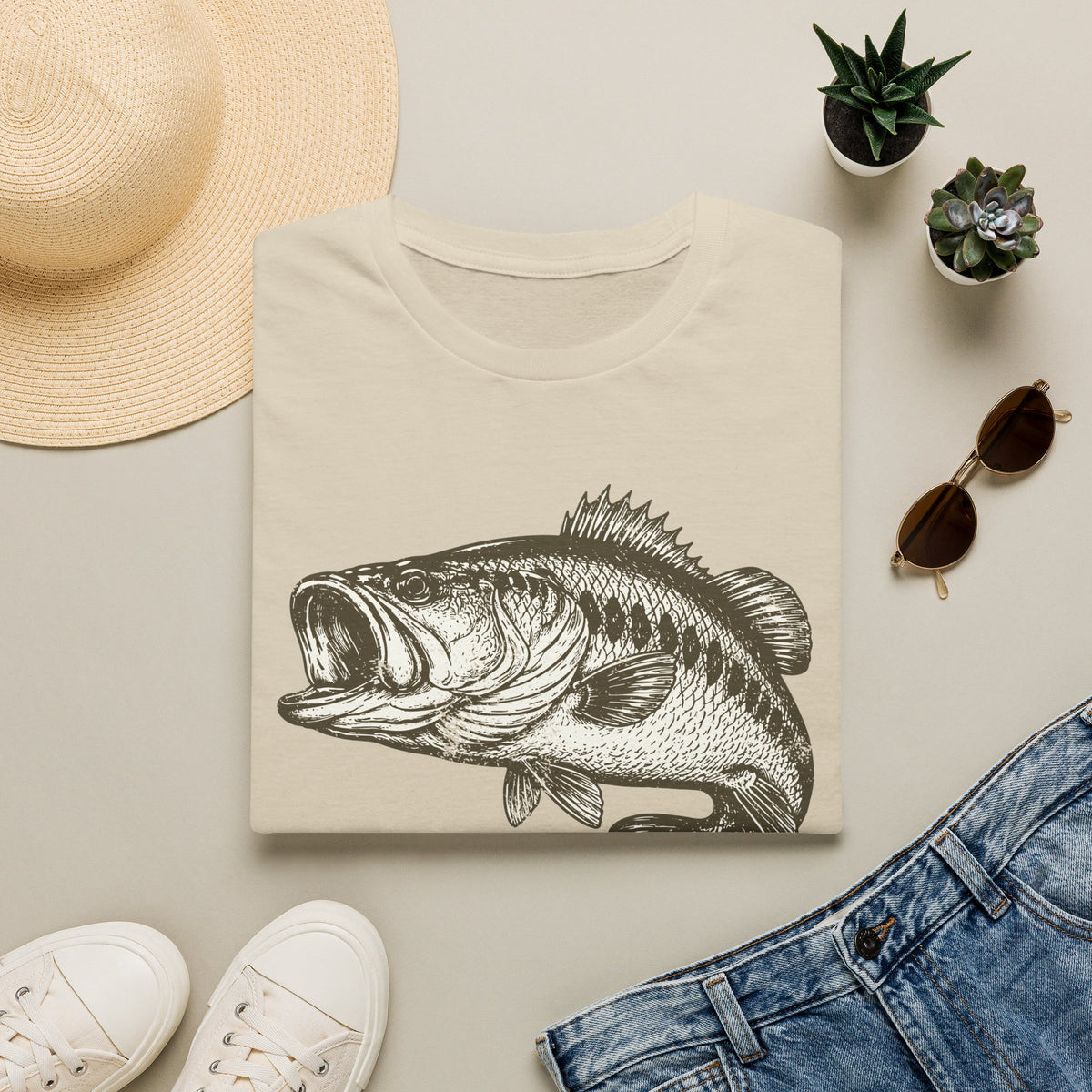 Vintage Largemouth Fish T-Shirt