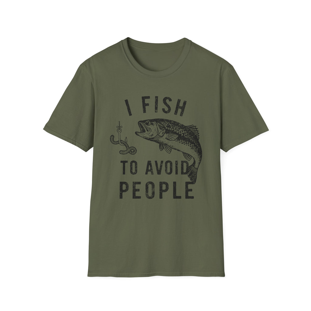 I Fish To Avoid People T-Shirt