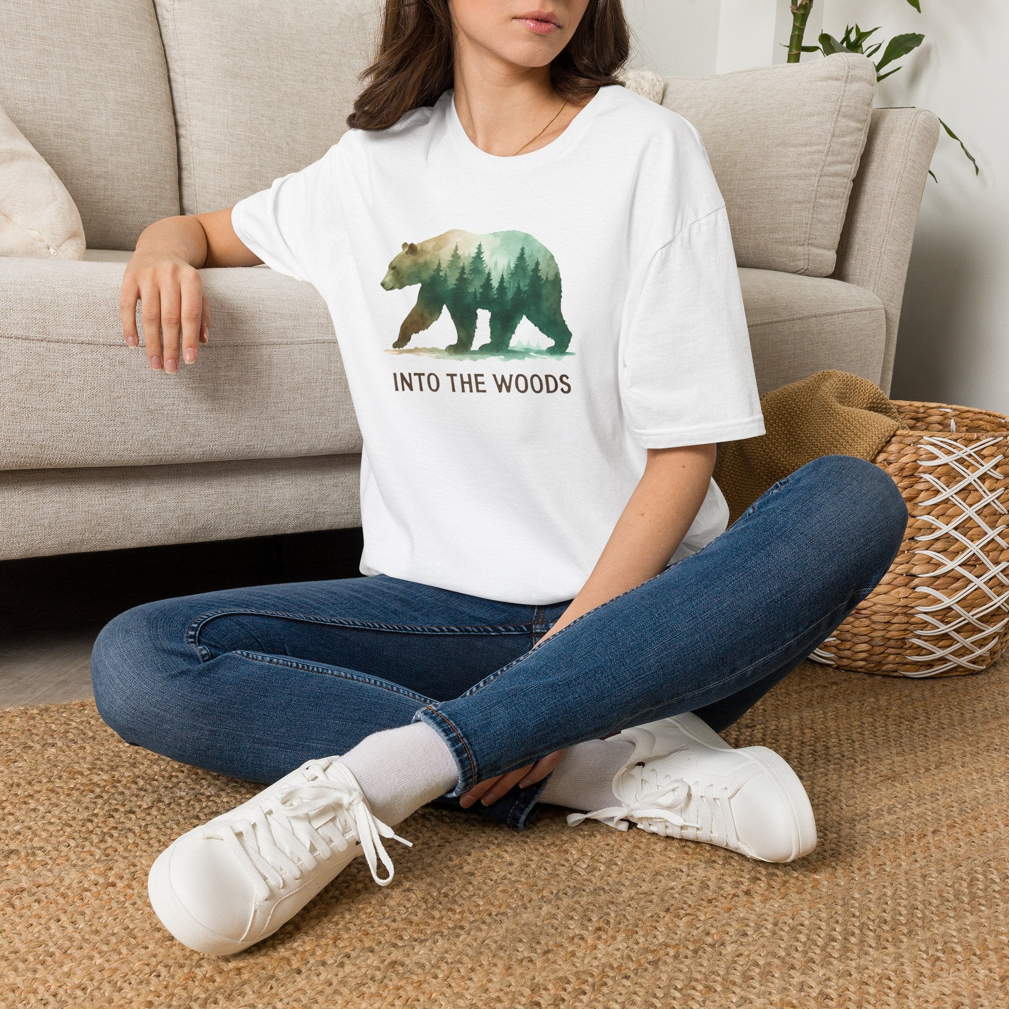 Forest Bear Silhouette T-Shirt