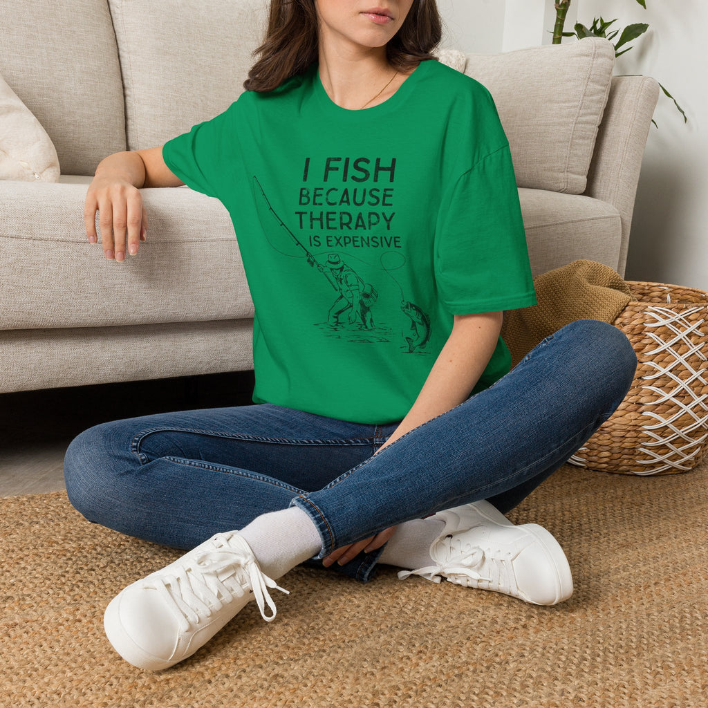 I Fish Because Therapy Is Expensive T-Shirt