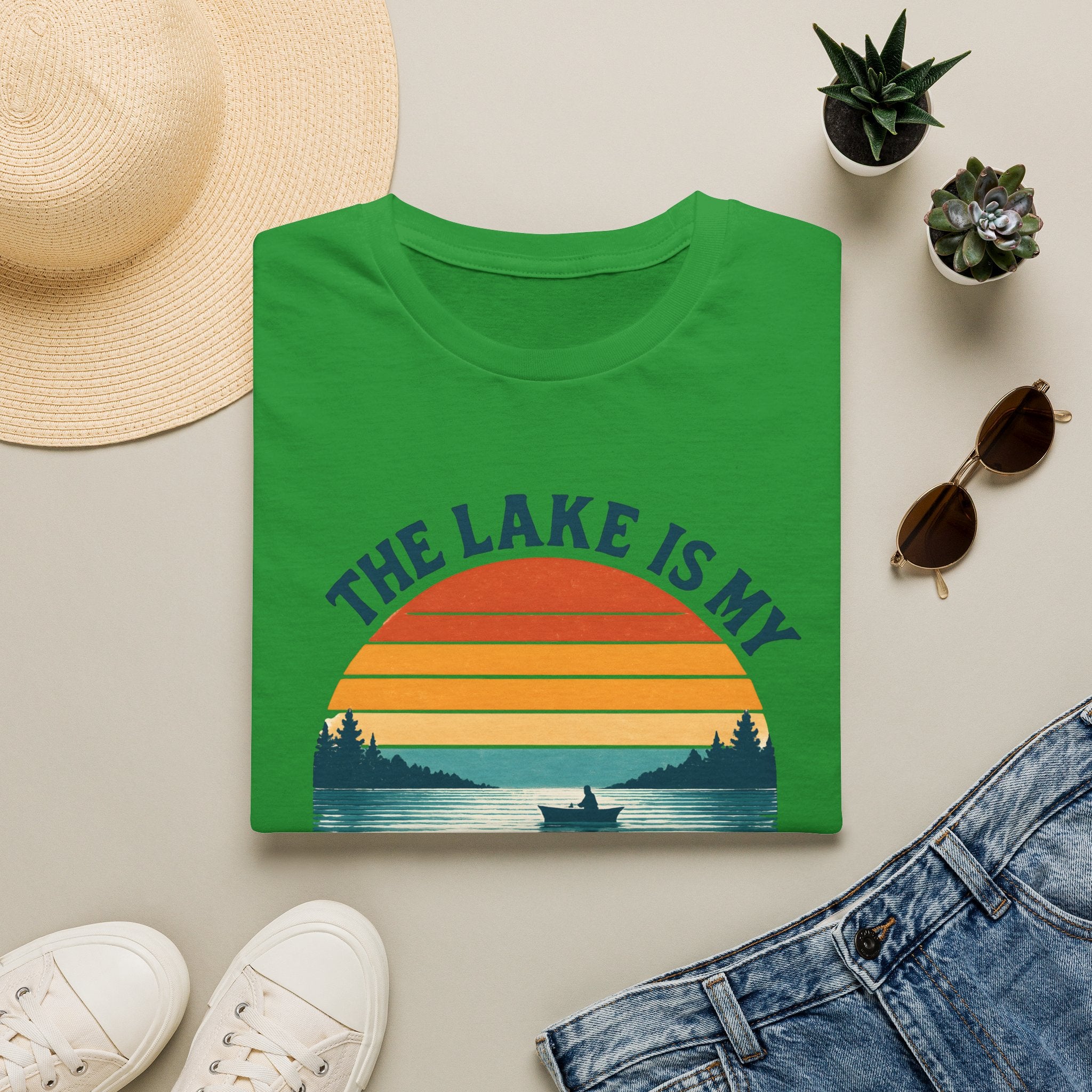 Lake Sunset Happy Place T-Shirt