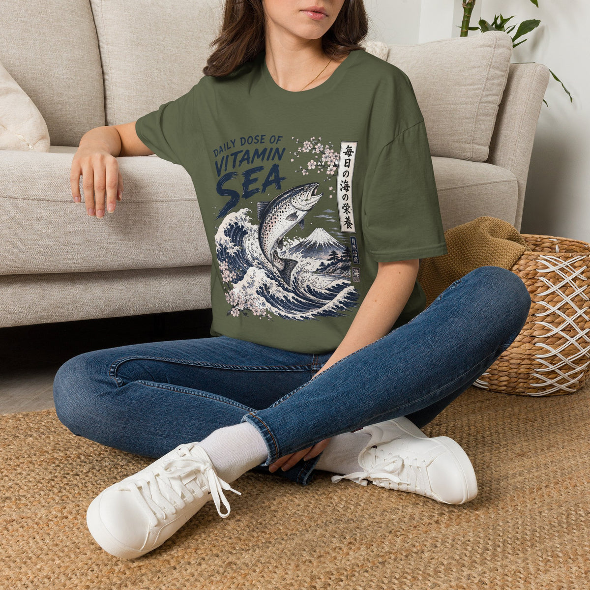 Vitamin Sea Japanese Wave Fish T-Shirt