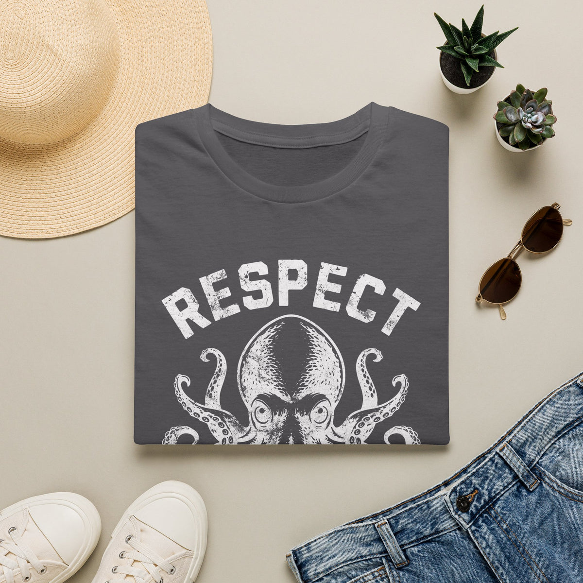 Respect The Locals Octopus T-Shirt