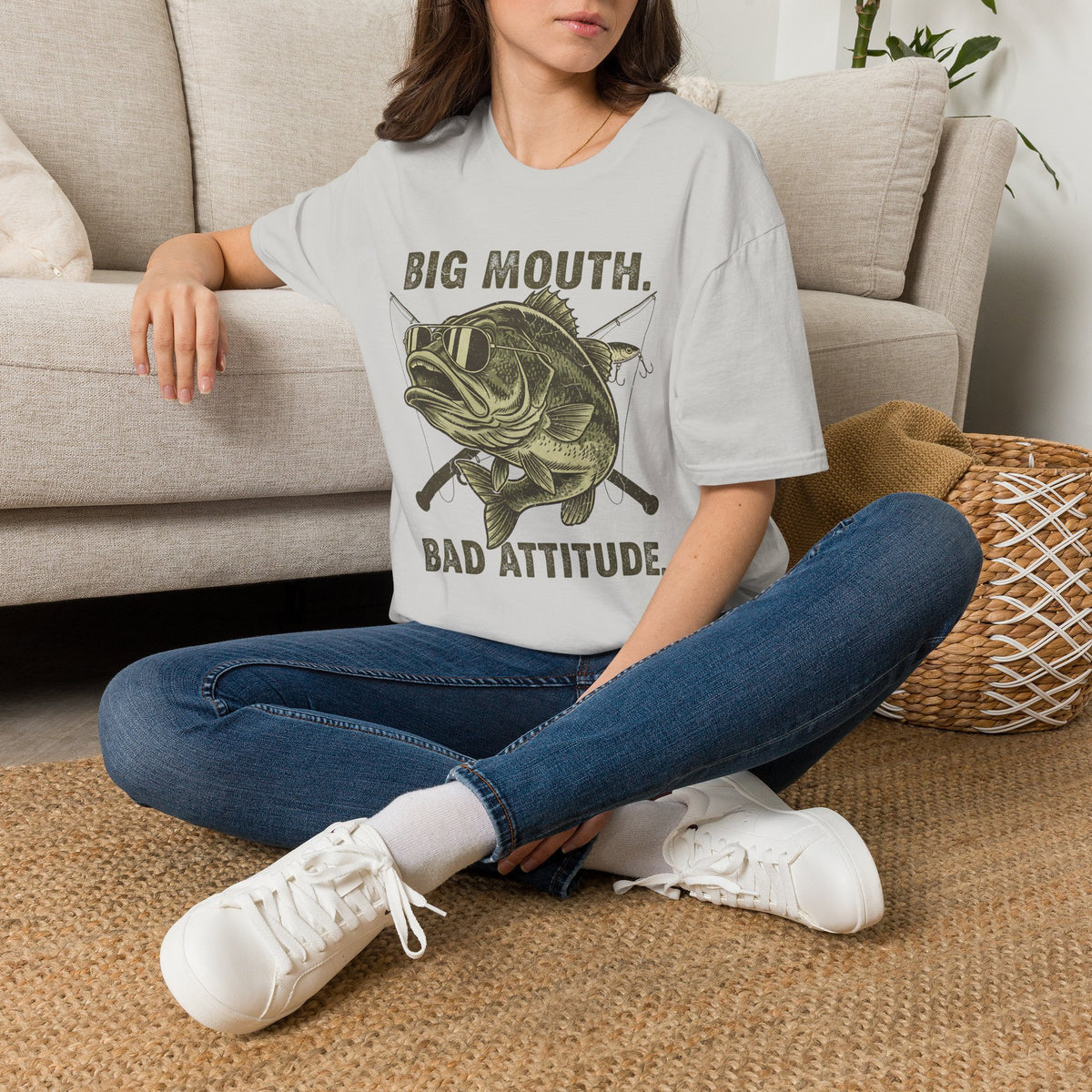 Big Mouth Bad Attitude Bass T-Shirt