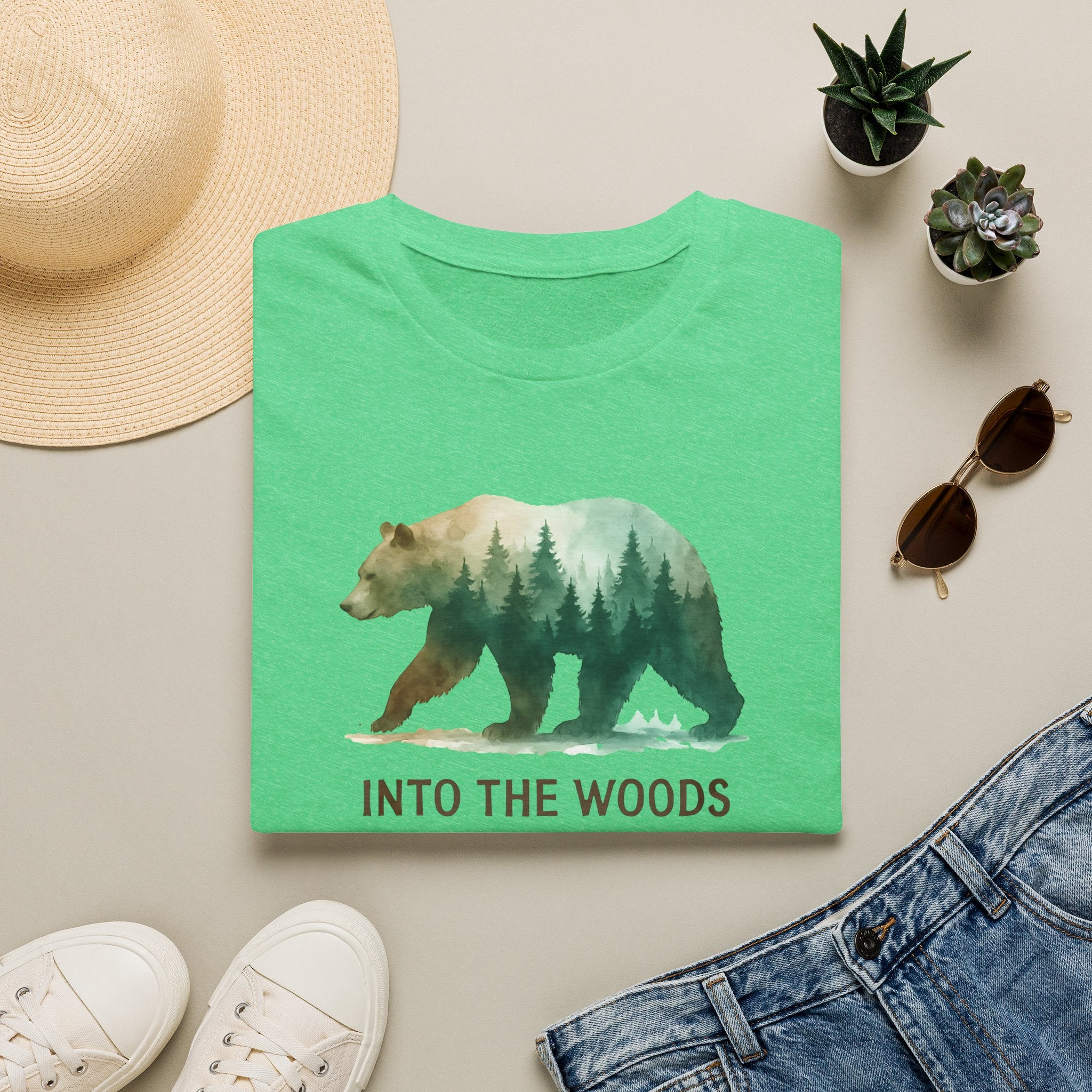Forest Bear Silhouette T-Shirt