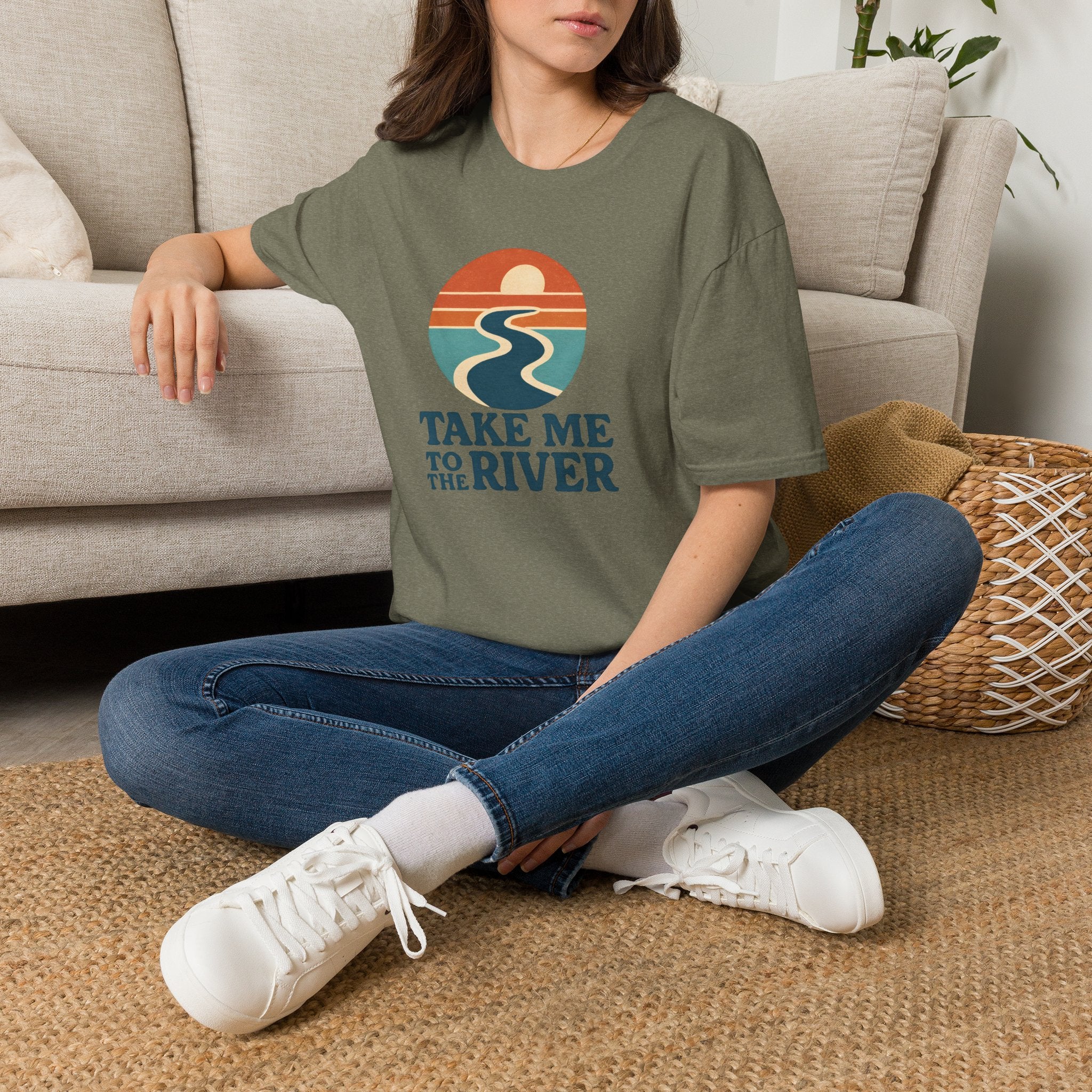 Sunset River Graphic T-Shirt