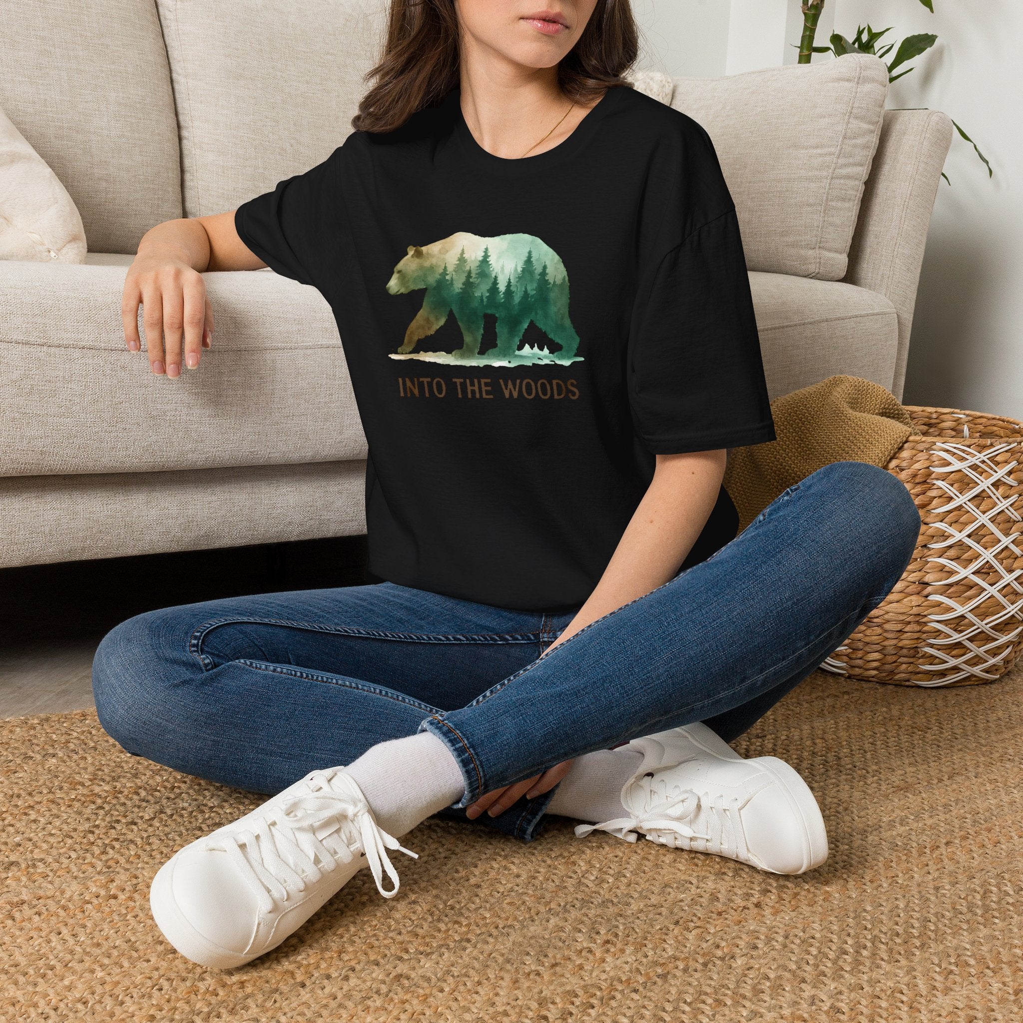 Forest Bear Silhouette T-Shirt