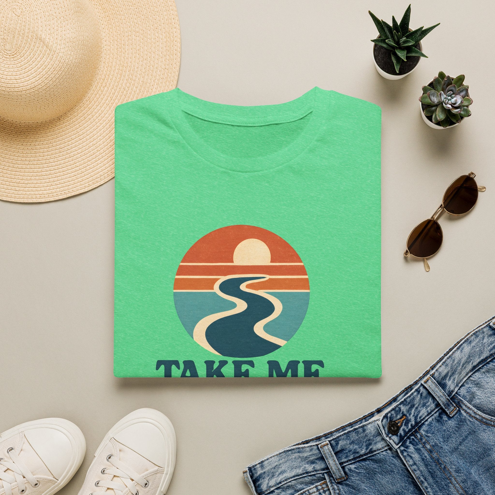 Sunset River Graphic T-Shirt