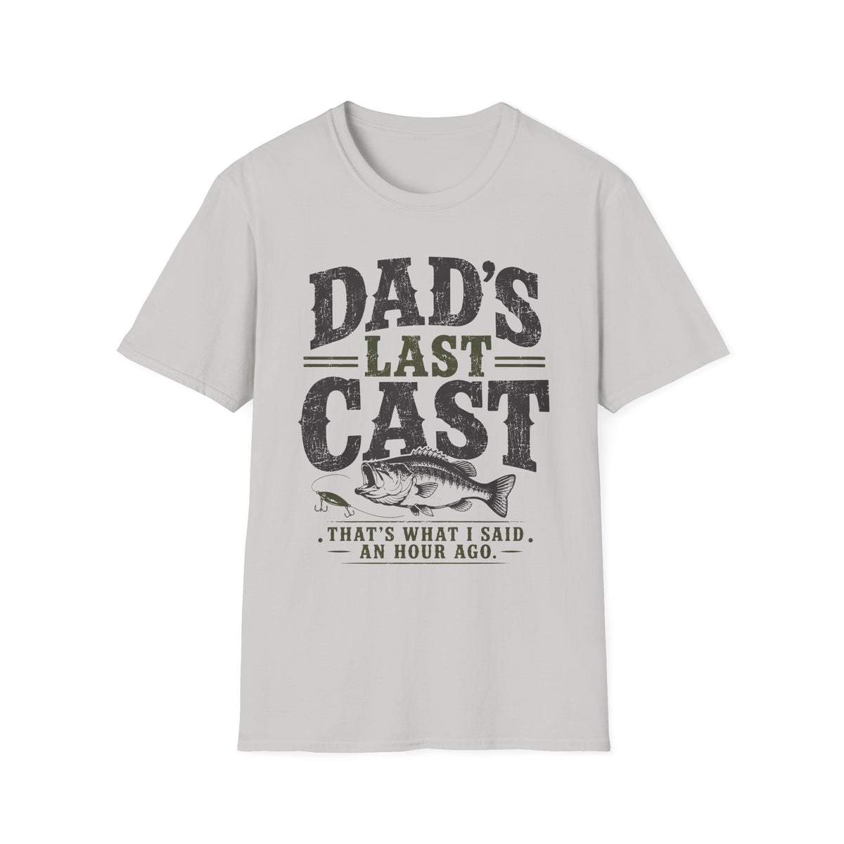 Dad's Last Cast Fishing T-Shirt