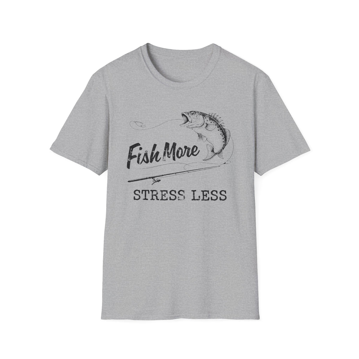 Fish More Stress Less T-Shirt