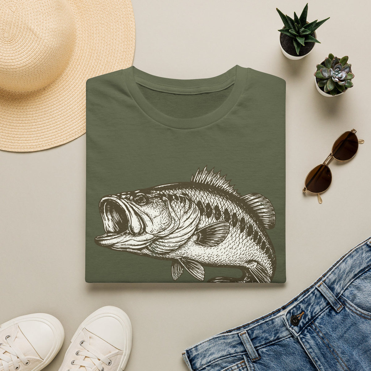 Vintage Largemouth Fish T-Shirt