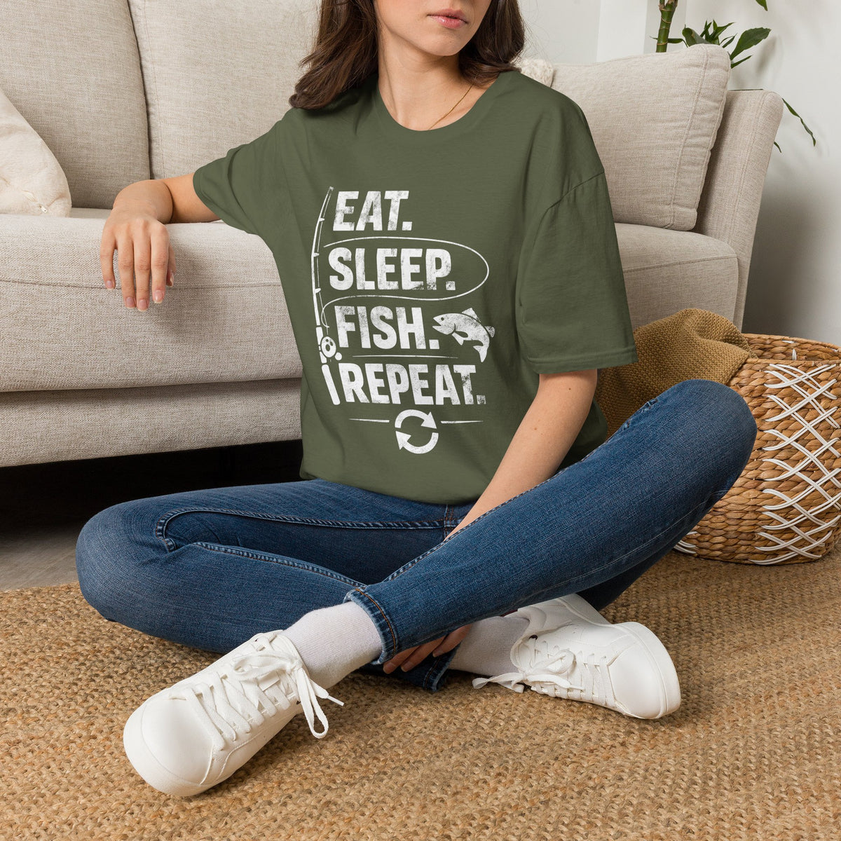 Eat Sleep Fish Repeat T-Shirt
