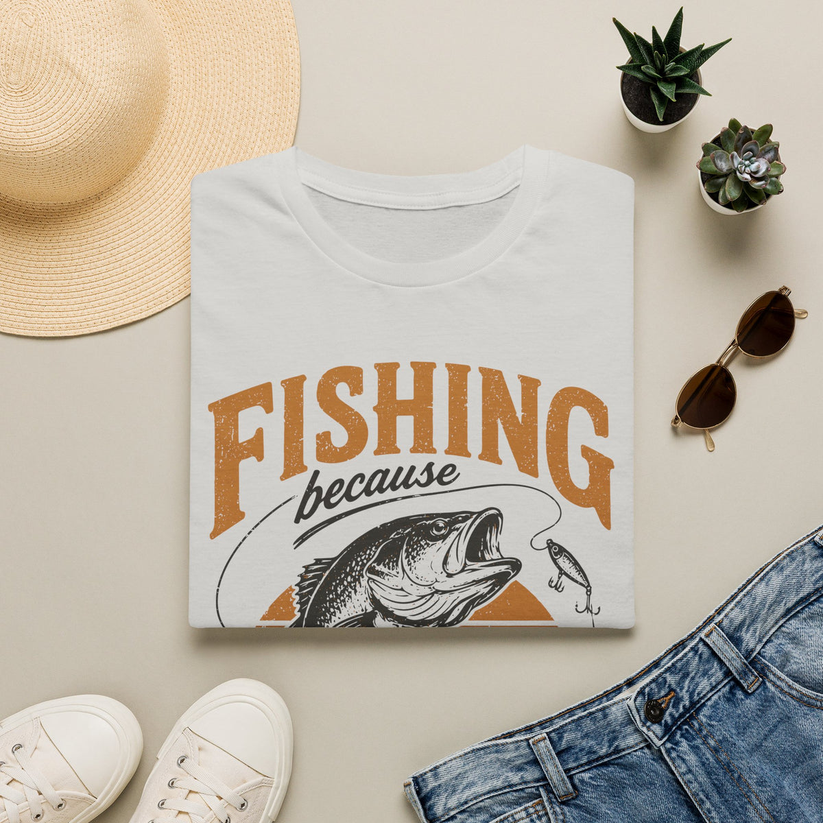 Fishing Because Murder Is Wrong T-Shirt