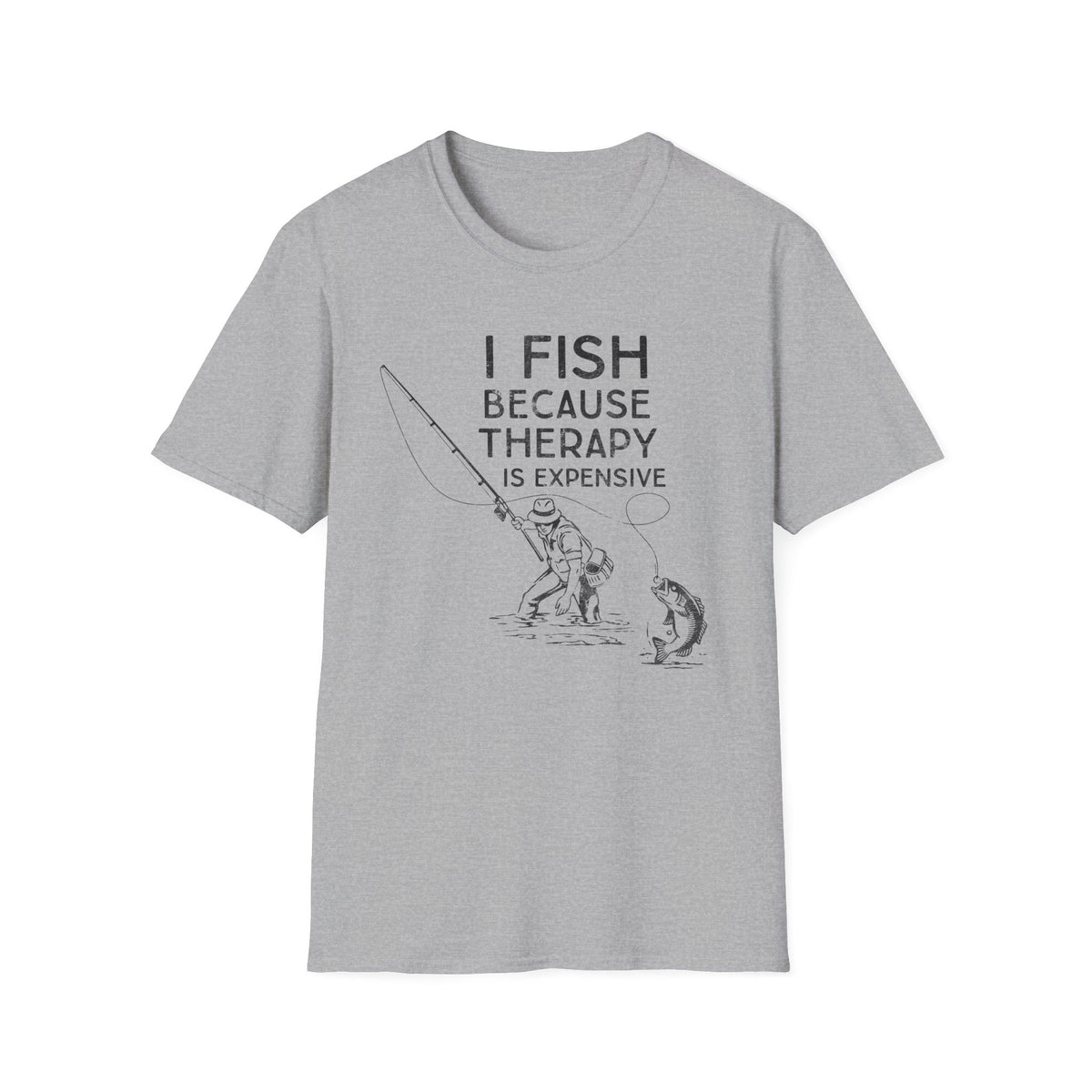 I Fish Because Therapy Is Expensive T-Shirt