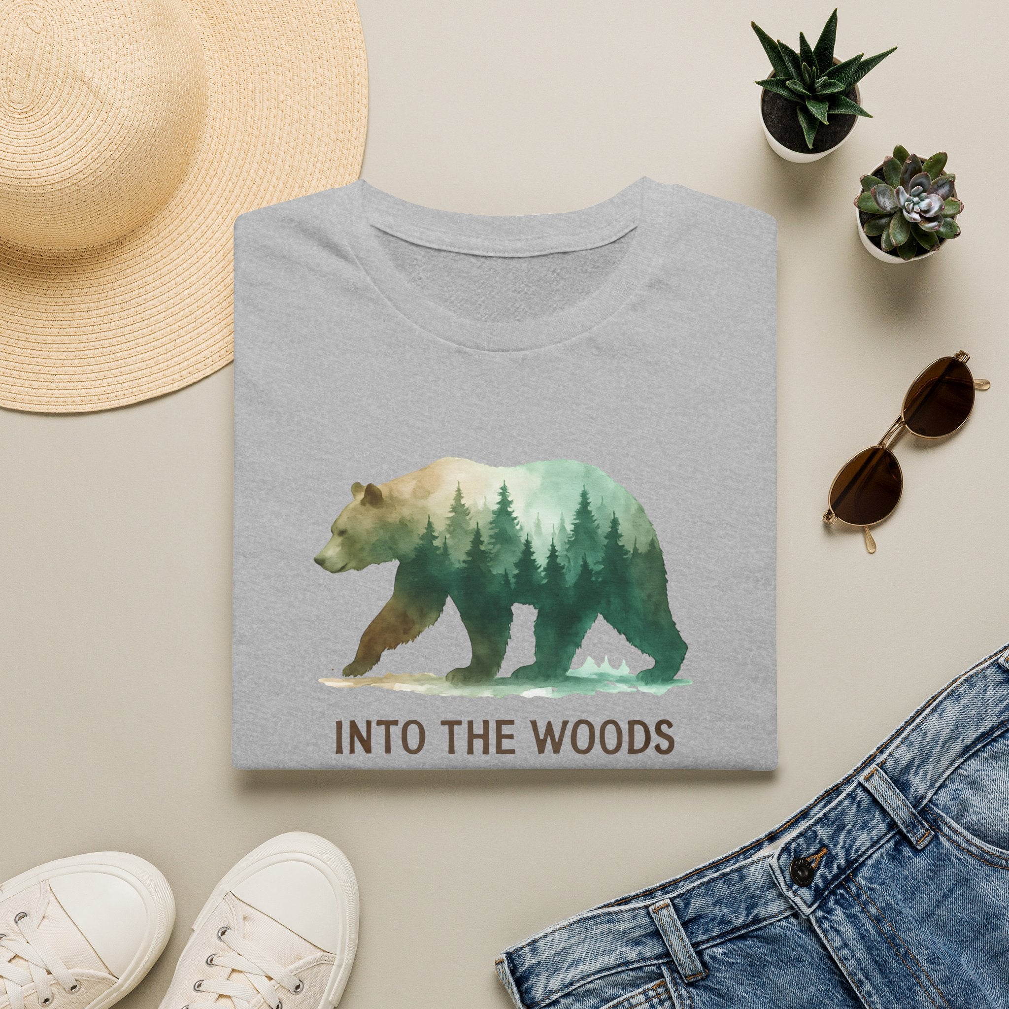 Forest Bear Silhouette T-Shirt
