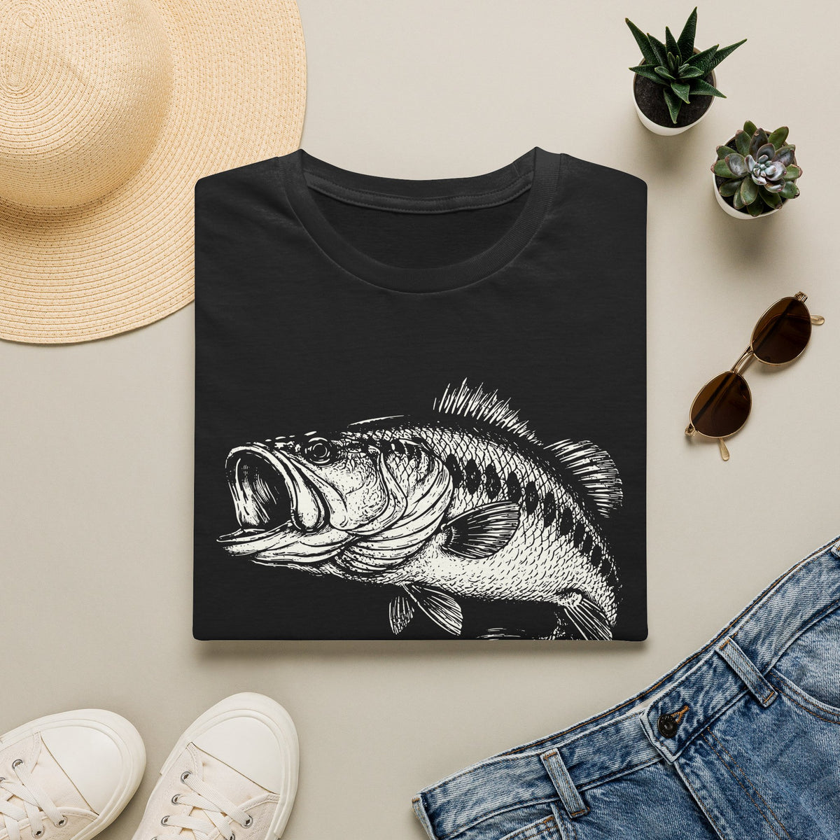 Vintage Largemouth Fish T-Shirt