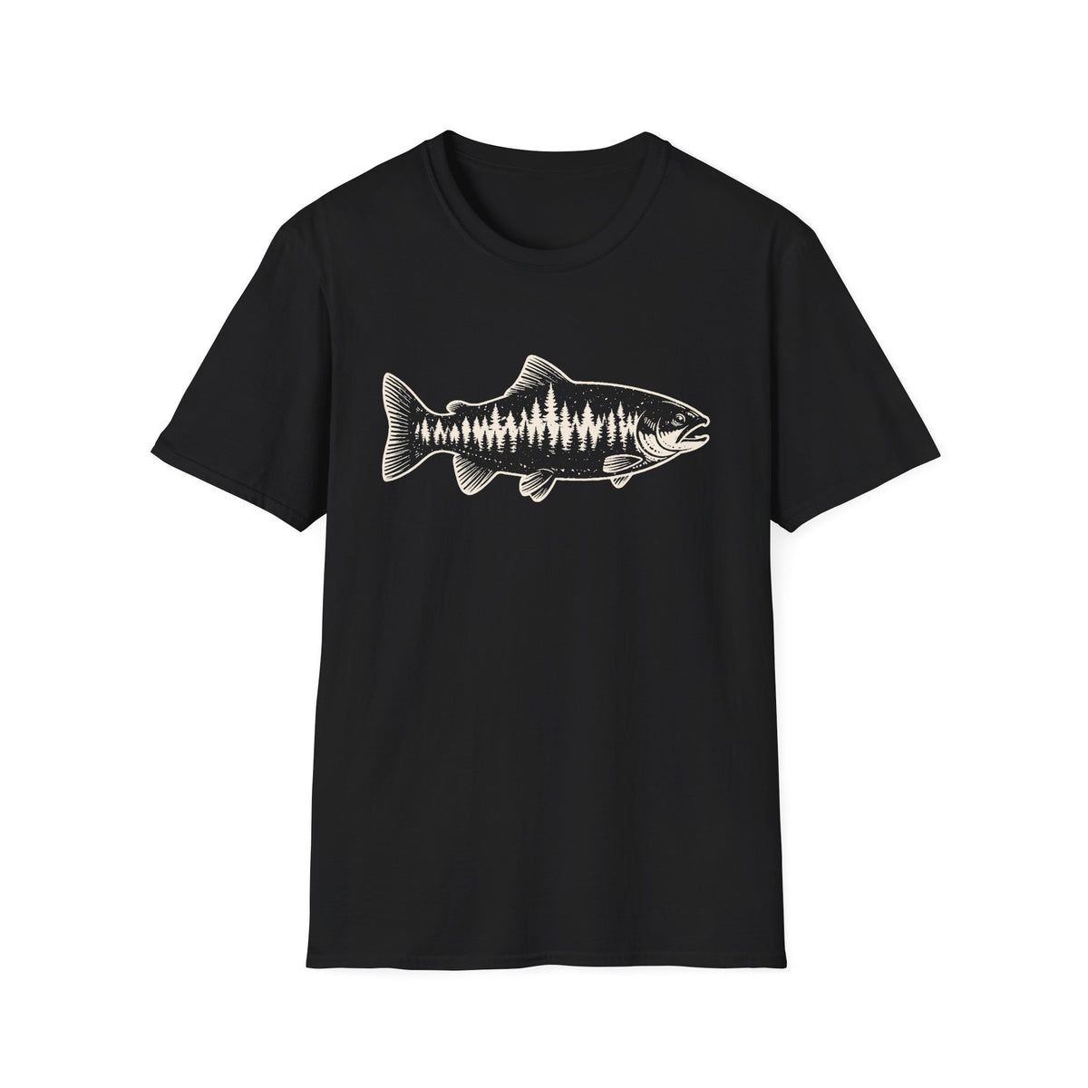 Trout Forest Silhouette T-Shirt