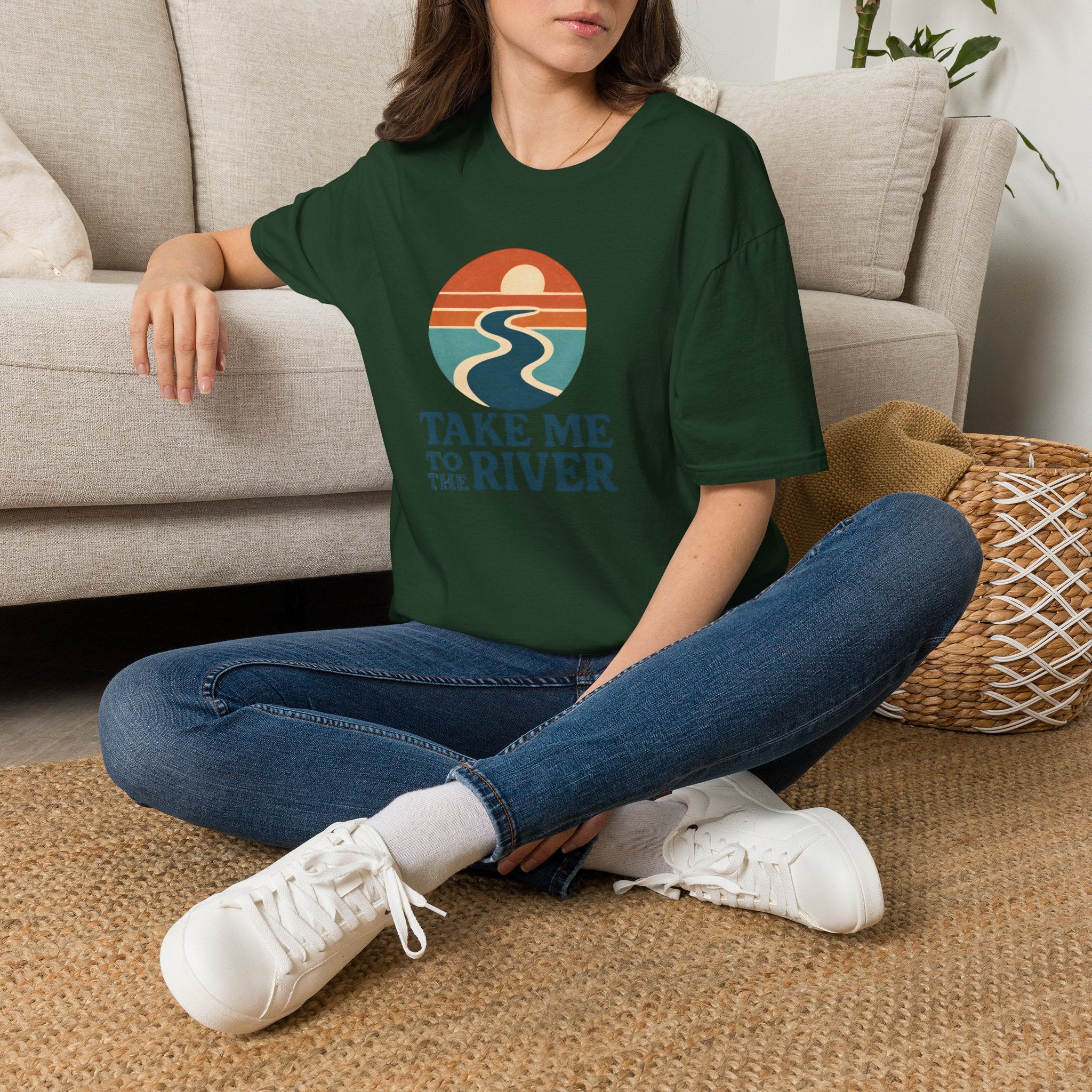 Sunset River Graphic T-Shirt