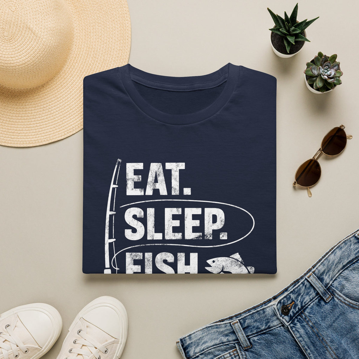 Eat Sleep Fish Repeat T-Shirt