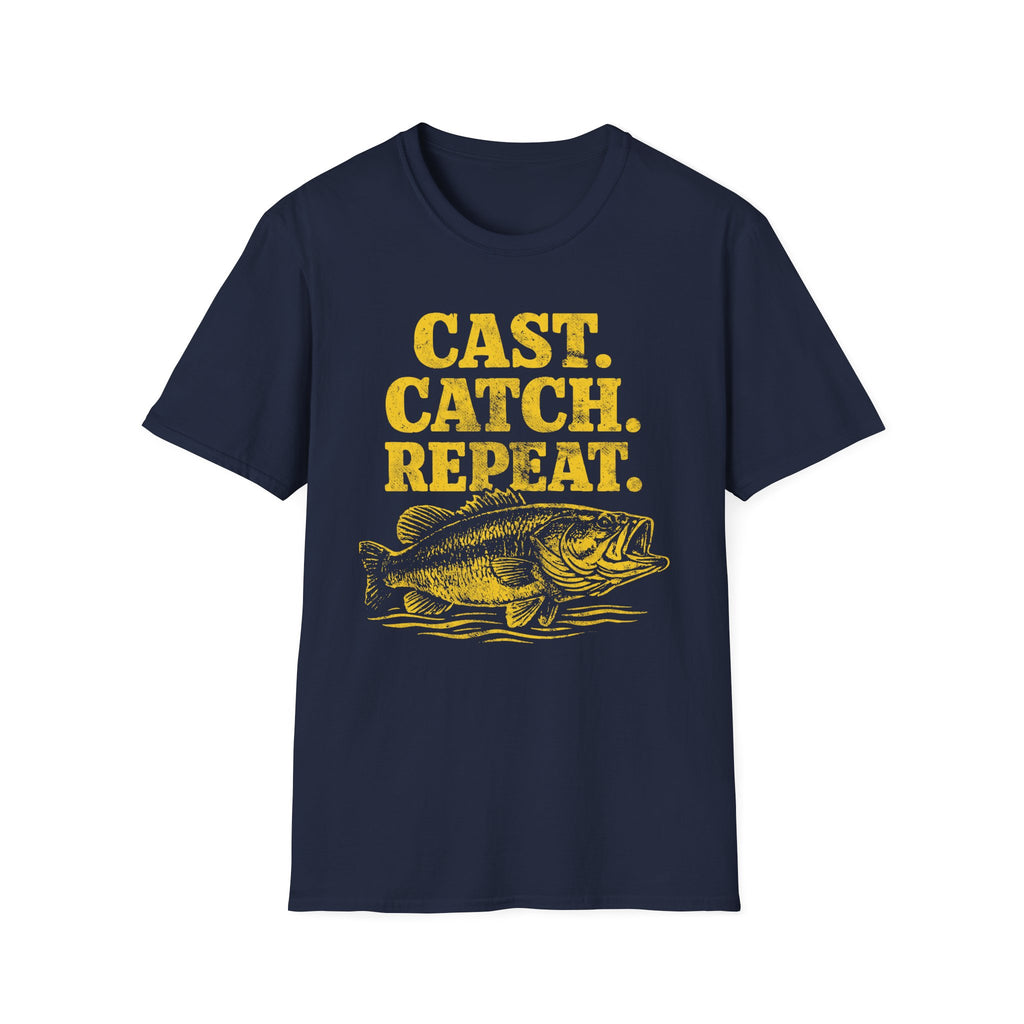 Cast. Catch. Repeat. Fishing T-Shirt